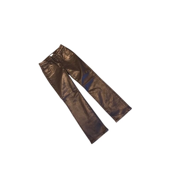 Good American Black Shinny Skinny Pants - Picture 5 of 7